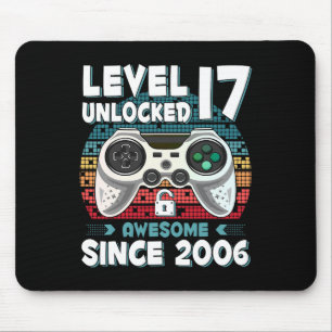 Alfombrilla De Ratón 17 años Bday Son Boy Funny Gamer 17 años Bir