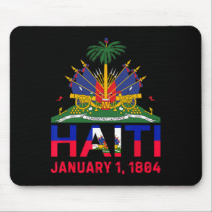 Alfombrilla De Ratón 1804 Haití Isla Bonito Haití Fecha De Independenci