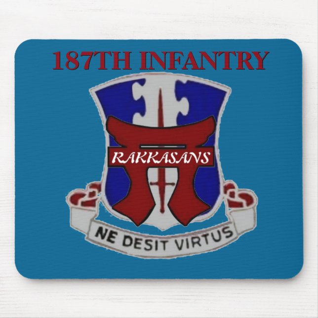 ALFOMBRILLA DE RATÓN 187TH INFANTERÍA RAKKASANS MOUSEPAD (Frente)