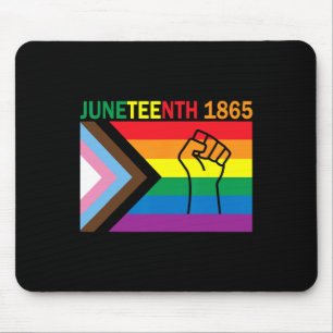 Alfombrilla De Ratón 18 de junio de 1865 Fist Rainbow Flag Pride Mes
