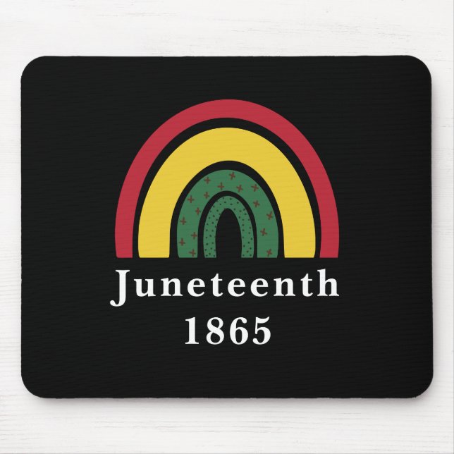 Alfombrilla De Ratón 18 de junio de 1865 Historia negra afroamericana (Frente)