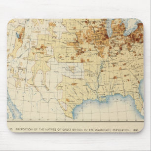 Alfombrilla De Ratón 18 Nativos de Gran Bretaña 1890