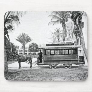 Alfombrilla De Ratón 1909 Palm Beach Florida Trolley Mousepad