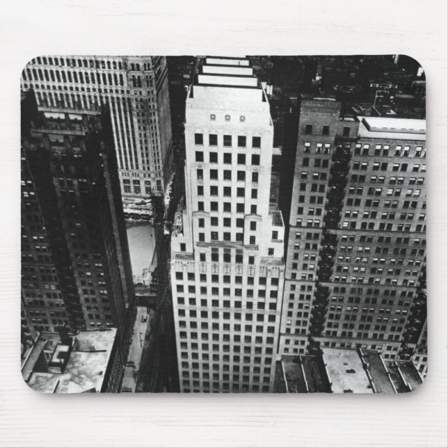 Alfombrilla De Ratón 1960:  Una vista aérea de un rascacielos de (Frente)