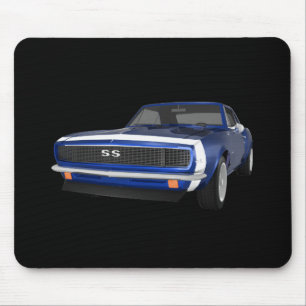Alfombrilla De Ratón 1967 Camaro SS: Fin azul: Modelo 3D: