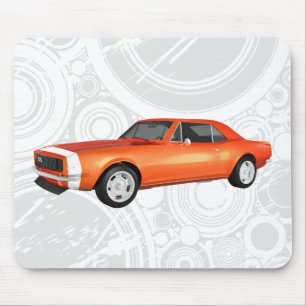 Alfombrilla De Ratón 1967 Camaro SS: Naranja finalizada: Mousepad
