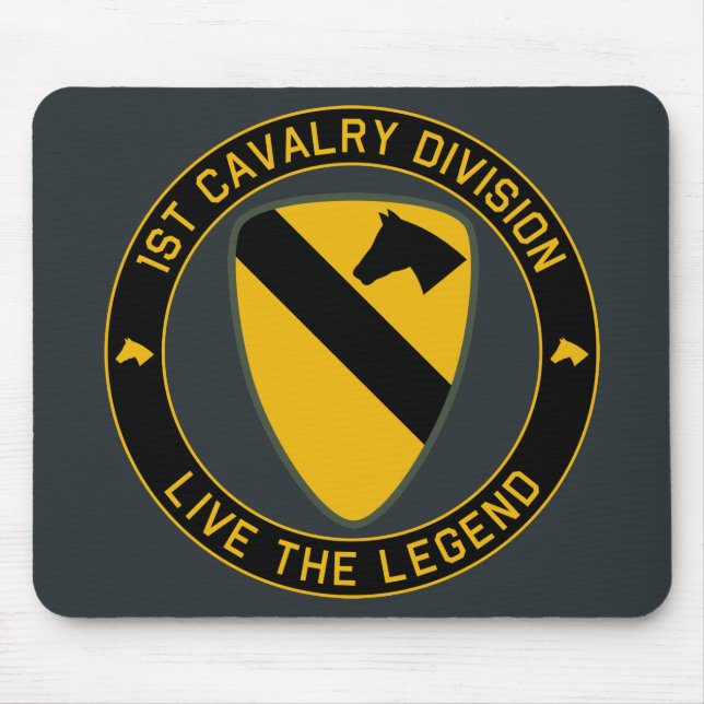 Alfombrilla De Ratón 1.ª División de Caballería Clase A Mousepad (Frente)