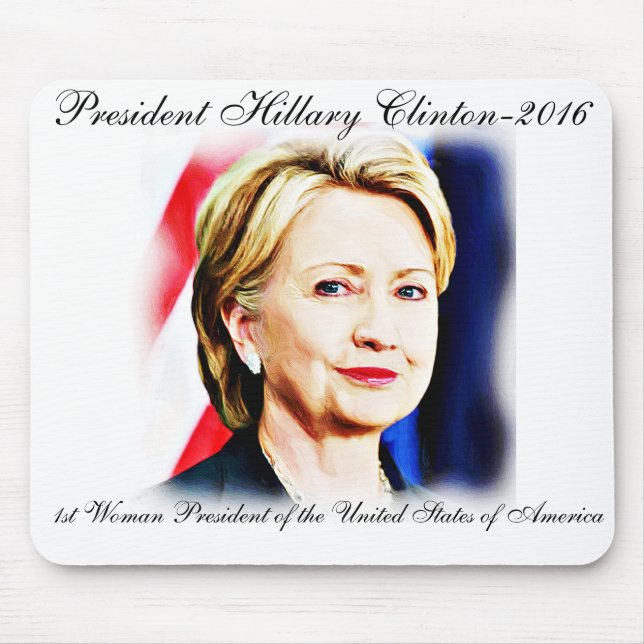 Alfombrilla De Ratón 1.ª Presidenta Hillary Clinton 2016_ (Frente)