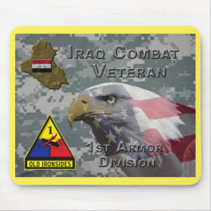 Alfombrilla De Ratón 1.ᵉʳ veterano de combate de la división de armas d