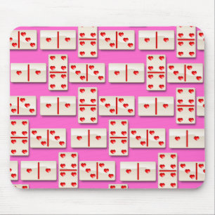 Alfombrilla De Ratón 1-4-3 dominós del corazón
