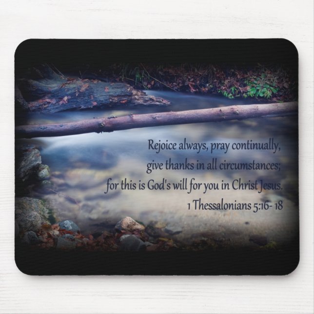 Alfombrilla De Ratón 1 5:16 de Thessalonians - 18 (Frente)