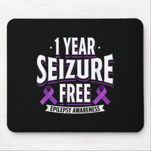 Alfombrilla De Ratón 1 año de convulsión Epilepsia Gratuita Ayuda para