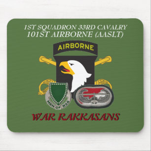 Alfombrilla De Ratón 1r 33ro CABALLERÍA 101ST ABN MOUSEPAD de la