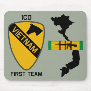 Alfombrilla De Ratón 1r División Mousepad (Vietnam) de la caballería