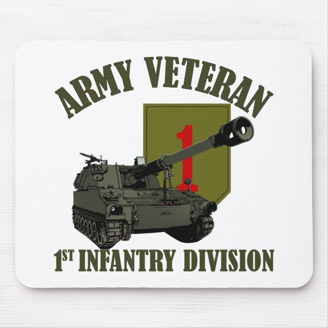 Alfombrilla De Ratón 1r Veterano de la identificación - obús M109 (Frente)