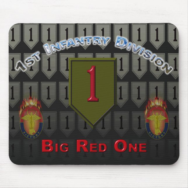 Alfombrilla De Ratón 1st Infantry Division “Big Red One” (Frente)
