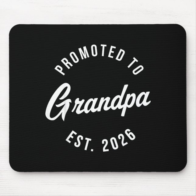 Alfombrilla De Ratón 1st Time Grandpa Est 2026 New First Grandpa 2026  (Frente)
