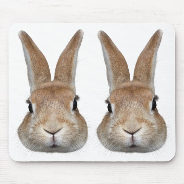 ALFOMBRILLA DE RATÓN 2匹のウサギの顔 (Frente)