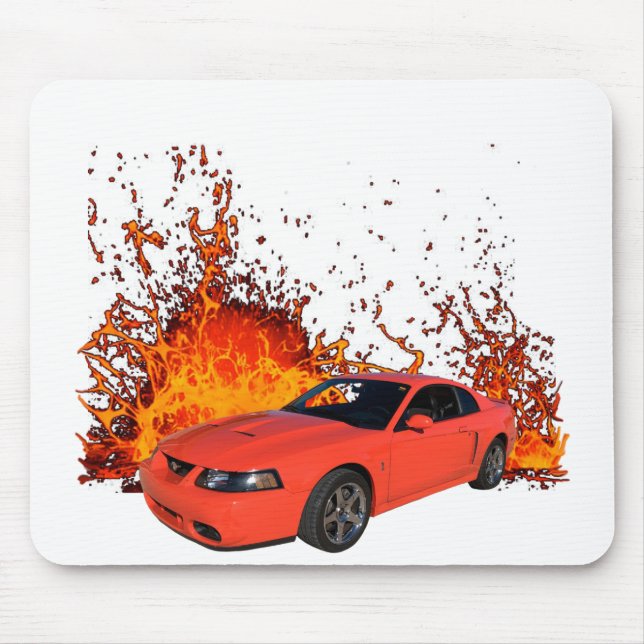 Alfombrilla De Ratón 2004 Mustang SVT en nuestras áreas de lava (Frente)
