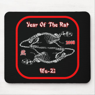 Alfombrilla De Ratón 2008 años de la rata Mousepad