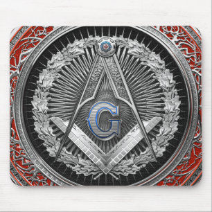 Alfombrilla De Ratón [200] Master Mason - Silver Square & Compass