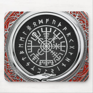 Alfombrilla De Ratón [200] Vegvisir - Viking Silver Magic Runic Compass