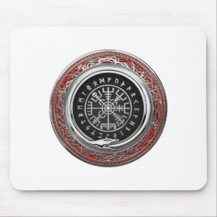 Alfombrilla De Ratón [200] Vegvisir - Viking Silver Magic Runic Compass