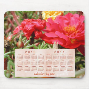Alfombrilla De Ratón 2010-2011 calendario floral