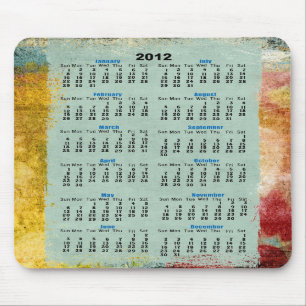 Alfombrilla De Ratón 2012 mousepads del calendario