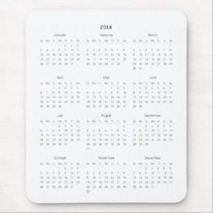 Alfombrilla De Ratón 2014 regalos del calendario