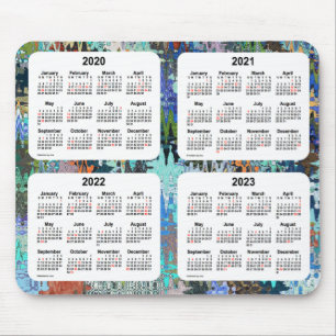 Alfombrilla De Ratón 2020-2023 calendario del día de fiesta del edredón
