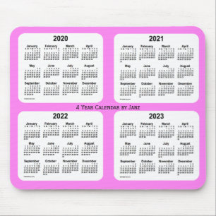 Alfombrilla De Ratón 2020-2023: Violet 4 Year Calendar, de Janz