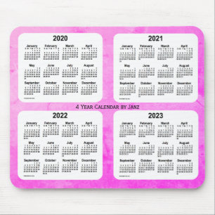 Alfombrilla De Ratón 2020-2023 Violet 4 Year Calendar de Janz Faded