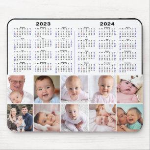 Alfombrilla De Ratón 2023 - 2024 Personalizado de calendario Foto moder
