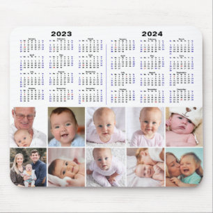 Alfombrilla De Ratón 2023 - 2024 Personalizado de calendario Foto moder