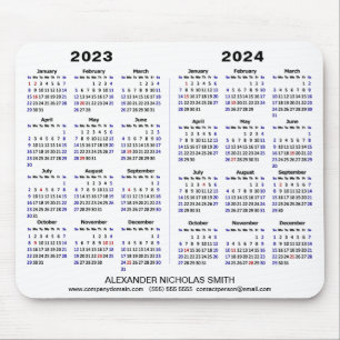 Alfombrilla De Ratón 2023 - 2024 Personalizado Minimalista del calendar
