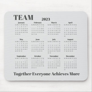 Alfombrilla De Ratón 2023 Calendar TEAM Mouse Pad