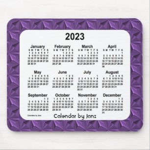 Alfombrilla De Ratón 2023 Purple DiamondsCalendar de Janz Mouse Pad