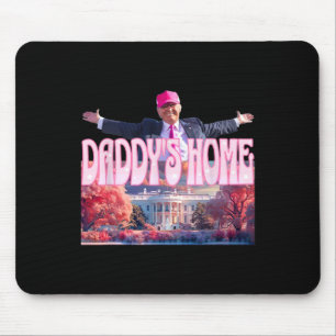 Alfombrilla De Ratón 2024 Daddys Home Funny Trump Pink Take America Bac