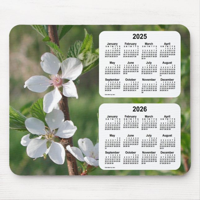 Alfombrilla De Ratón 2025-2026 Dogwood 2 Year Calendar by Janz (Frente)