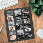 Alfombrilla De Ratón 2025 Año Calendario Mensual Mod Collage de fotos n<br><div class="desc">Este calendario mensual personalizado de 2025 años tiene un aspecto geométrico moderno de mediados de siglo con bloques de color asimétricos y tipografía de estilo de papel recortado. La decoración es de tonos grises, negros y blancos. Utilice las plantillas fáciles para agregar seis de sus fotos favoritas (el trabajo horizontal...</div>