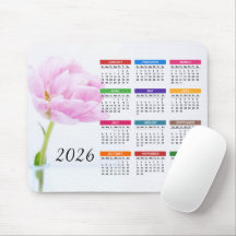 2026 Bonita Peonía Rosa | Calendario floral