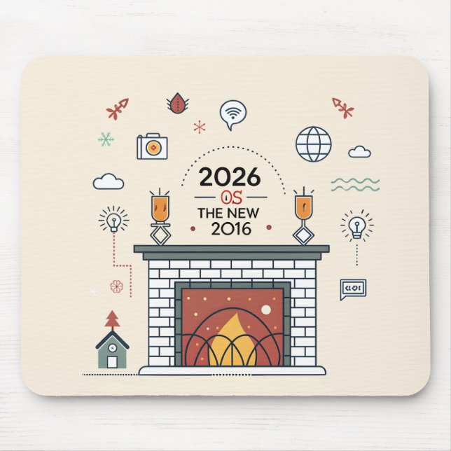 Alfombrilla De Ratón 2026 Is The New 2016 Digital Culture Vector (Frente)