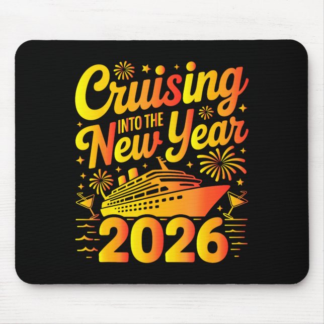 Alfombrilla De Ratón 2026 New Years Eve Cruising Trip Christmas Cruise  (Frente)