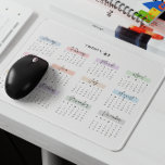 ALFOMBRILLA DE RATÓN 2027 AÑO COMPLETO CALENDARIO PASTEL SCRIPT ESCRITO<br><div class="desc">Manténgase organizado e inspirado con esta almohadilla de ratón de calendario de 2027. Cada mes se realza con gusto en suaves tonos pastel y se muestra en un elegante tipo de letra manuscrita, añadiendo un toque de sofisticación a su espacio de trabajo. Perfecto para hacer referencia rápida a la fecha...</div>