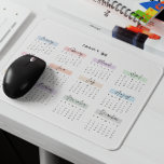ALFOMBRILLA DE RATÓN 2029 AÑO COMPLETO CALENDARIO PASTEL SCRIPT ESCRITO<br><div class="desc">Manténgase organizado e inspirado con esta almohadilla de ratón de calendario de 2029. Cada mes se realza con gusto en suaves tonos pastel y se muestra en un elegante tipo de letra manuscrita, añadiendo un toque de sofisticación a su espacio de trabajo. Perfecto para hacer referencia rápida a la fecha...</div>