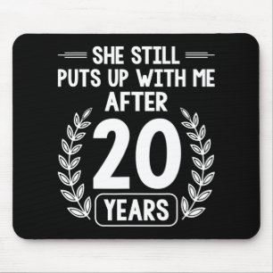 Alfombrilla De Ratón 20 años de matrimonio cómico 20 años