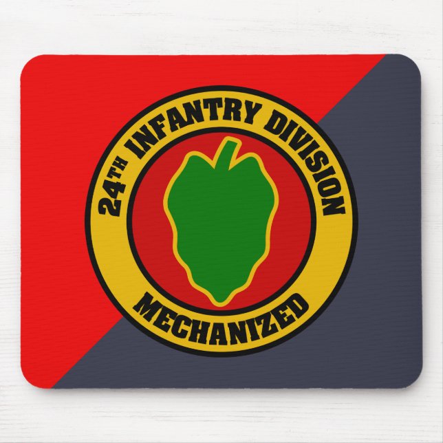 Alfombrilla De Ratón 24.ª División de Infantería Mousepad (Frente)