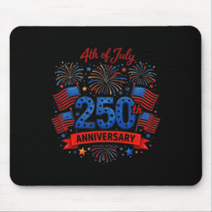 Alfombrilla De Ratón 250 Aniversario del 4 de julio, Fiesta en Estados
