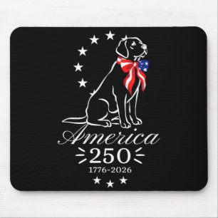 Alfombrilla De Ratón 250 aniversario labrador retriever américa 250